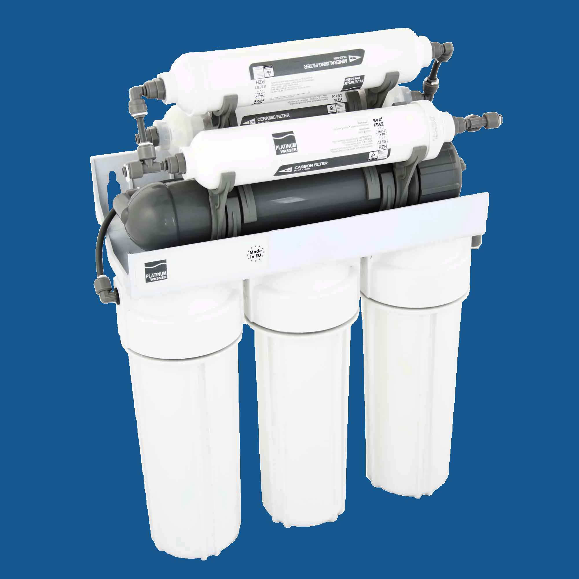 Bio-Energetisierung für die Platinumwasser Umkehrosmoseanlage. Der Preis-Leistungs-Sieger mit energetisiertem, vitalisiertem Wasser